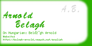 arnold belagh business card